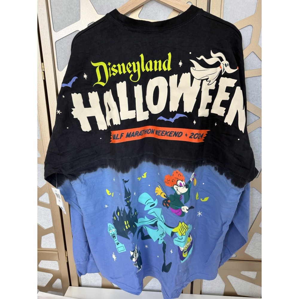 Disney runDisney Halloween 2024 Half Marathon Weekend Spirit Jersey Size L New